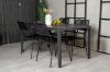 Imagine Masa de dining Break - 150*90 Aluminu Negru / Aintwood Negru + Scaun Lindos - Aluminu Negru / Sfoară Neagră_4