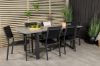 Imagine Masa de dining extensibilă Albany 160/240*100 - Aluminiu negru / Aintwood gri + Scaun de brate Copacabana (empilabil) - Aluminiu negru / Textilene negru_6