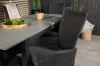 Imagine Masa de dining extensibila Albany - 160/240 - Negru/Gri - Scaun Padova (Incliner) - Negru/Gri 6