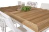 Imagine Masa de dining Panama 160/240 - Alb/Teak înlocuiește 6023-550L - Scaun cu brațe Santorini (empilabil) - Aluminiu Alb / Textilenă Albă 4