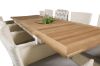 Imagine Panama Table 160/240 - White/Teak ersätter 6023-550L - Malin Karmstol med dyna - Vit / grå dyna 8