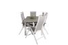 Imagine Albany Dining Table 152/210*90 - White Alu / Grey Aintwood+Albany Chair 5:pos - White Alu / Grey Textilene / Aintwood_6