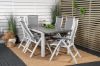 Imagine Albany Dining Table 152/210*90 - White Alu / Grey Aintwood+Albany Chair 5:pos - White Alu / Grey Textilene / Aintwood_6