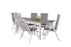 Imagine Albany Dining Table 152/210*90 - White Alu / Grey Aintwood+Break 5:pos Chair - White alu / Grey Textilene_6