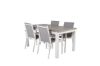 Imagine Vă rugăm să traduceți complet Albany Dining Table 152/210*90 - White Alu / Grey Aintwood+Parma Arm Chair (stac