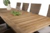 Imagine Tabel de dining Panama 160/240*90 - Aluminiu negru / Teak + Scaun reclinabil Padova cu pernă - Natural / Pernă nisip_8