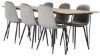 Imagine Bali Matbord - Svart / Naturträ - 200*90*H75+Polar Dining Chair - Black legs / Light Grey Velvet_6