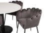 Imagine Razzia Dining Table 106cm - White Terazzo / Black+Limhamn - Chair - Grey Velvet_4