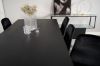 Imagine Dipp Dining Table - 180*90cm - Black Veneer / black legs w brass dipp +Polar Matstol - Matt Mässing / Svart Sammet_6