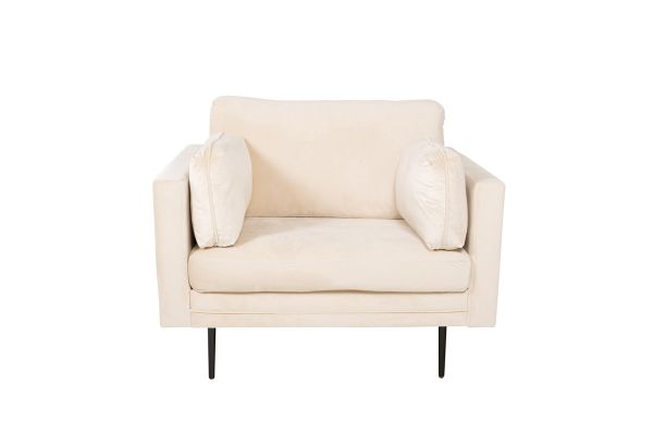 Imagine Boom - Single Chair Velvet - Creme+Black Legs for Boom Sofa - FULL SET_1