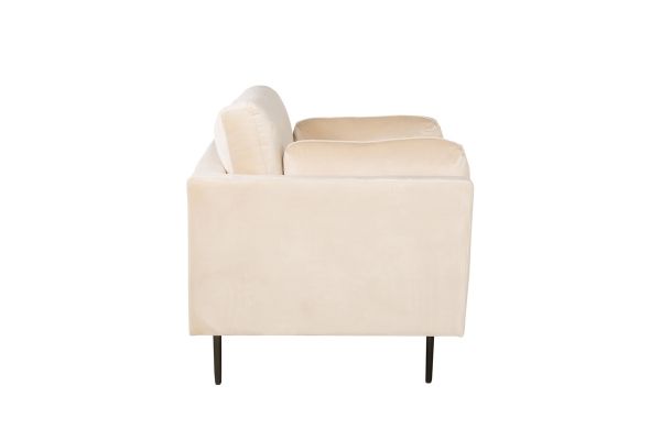 Imagine Boom - Single Chair Velvet - Creme+Black Legs for Boom Sofa - FULL SET_1