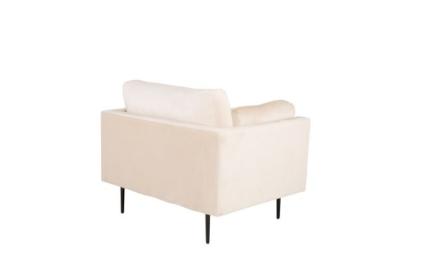 Imagine Boom - Single Chair Velvet - Creme+Black Legs for Boom Sofa - FULL SET_1