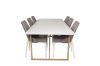 Imagine Masa de dining Palace - Ek-look / Alb - 240*100*H75 + Leone 2.0 gri polar - Picioare albe _6