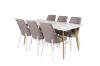 Imagine Masă de dining Polar - Ek-Look / Alb- 180*90*H75 +Leone 2.0 Polar Gri - Picioare Albe _6