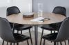 Imagine Please fully translate Silar Dining Table - Round 100 cm - "Wood Look" Melamine / Black Legs+Polar Dining Chair - Black / Black_4