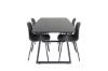 Imagine Extensie masa Inca - blat negru / picioare negre + scaun de dining Arctic - picioare negre - plastic negru_4