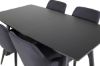 Imagine Inca Extentiontable - Black top / black Legs+Plaza Dining Chair - Black Legs - Black Fabric_4