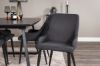 Imagine Inca Extentiontable - Black top / black Legs+Plaza Dining Chair - Black Legs - Black Fabric_4