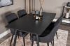 Imagine Inca Extentiontable - Black top / black Legs+Plaza Dining Chair - Black Legs - Black Fabric_4