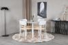 Imagine Va rugam să traduceti complet: Plaza Round Table 100 cm - White top / White Legs + Polly Dining Chair - White / Nature _4