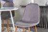 Imagine Plaza Round Table 100 cm - White top / White Legs+Polar Dining Chair - Grey / Oak_4