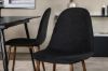 Imagine Silar Extention Table - Black Melamine / Black Legs+Polar Dining Chair - Walnut Legs - Black Fabric_4