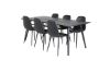 Imagine Sleek Extentiontable Black Brushed - 195*95+Polar Dining Chair - Black / Black_6