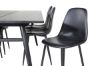 Imagine Sleek Extentiontable Black Brushed - 195*95+Polar Dining Chair - Black / Black_6