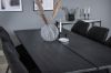 Imagine Sleek Extentiontable Black Brushed - 195*95+Gemma Dining Chair - Black Legs - Black Fabric_6