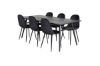 Imagine Extinsie Extinsie Sleek Negru Periat - 195*95+ Scaun de dining Polar - Picioare negre / Catifea neagra (inlocuieste 19902-888)_6