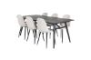 Imagine Vă rugăm să traduceți complet Sleek Extentiontable Black Brushed - 195*95+Polar Dining Chair- Black legs / Beige Velvet (ersätter 19902-880)_6