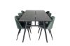 Imagine Masa de extensie eleganta neagra periat - 195 * 95+scaun de dining- catifea verde/negru_6