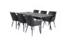 Imagine Extindeți completul Sleek Extentiontable Black Brushed - 190*95 +Comfort - Scaun pentru dining - Stejar/Negru _6