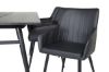 Imagine Extindeți completul Sleek Extentiontable Black Brushed - 190*95 +Comfort - Scaun pentru dining - Stejar/Negru _6