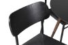 Imagine Plaza Round Table 100 cm - Black Top - Walnut legs +Polly Dining Chair - Black / Black _4