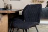 Imagine Tabel de dining Logger - Stejar Fumuriu - 210 cm+ Scaun de dining Gemma - Picioare Negre - Material Negru_6