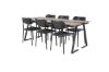 Imagine Jakarta Matbord - Svart / mörk Teak - 200*90*H75 +Polly Dining Chair - Black / Black _6