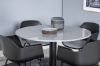 Imagine Razzia Dining Table ø106cm - Gri / Negru+Masă de plastic confortabilă - Picioare negre - Plastic negru_4