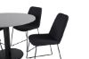 Imagine Masa de dining Razzia ø106cm - Gri / Negru+ Scaun de dining Muce - Picioare Negre - Material Negru_4