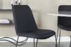 Imagine Masa de dining Razzia ø106cm - Gri / Negru+ Scaun de dining Muce - Picioare Negre - Material Negru_4