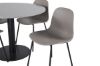 Imagine Masa de dining Razzia ø106cm - Gri / Negru + Scaun de dining Arctic - Picioare Negre - Plastic Caki_4