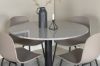 Imagine Masa de dining Razzia ø106cm - Gri / Negru + Scaun de dining Arctic - Picioare Negre - Plastic Caki_4