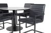 Imagine Masa de dining Razzia ø106cm - Gri / Negru+Scaun Art - Negru / Negru_4