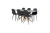 Imagine Masa de dining Piazza - 180*90 - Spraystone/Stejar + Fotoliu Dining Polar Negru PU _6