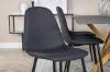 Imagine Piazza - Dining table - 180*90 - Spraystone/Oak +Polar Dining Chair - Black Legs - Black Fabric _6