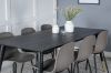 Imagine Masa de dining Dipp - 180*90cm - Negru / Alama neagra + Scaun de dining Arctic - Picioare negre - Plastic kaki_6