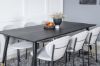 Imagine Masa de dining Dipp - 180*90cm - Negru / Cupru Negru+Scaun de dining Vault - Picioare Negre - Material Gri_6