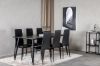 Imagine Please fully translate Dipp Dining Table - 180*90cm - Black Veneer / all black legs +Slim High Back Dining Chair - Black Legs - Black PU_6