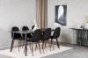 Imagine Dipp Dining Table - 180*90cm - Black Veneer / all black legs +Polar Dining Chair - Walnut Legs - Black Fabric_6