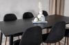 Imagine Dipp Dining Table - 180*90cm - Black Veneer / all black legs +Polar Dining Chair - Walnut Legs - Black Fabric_6